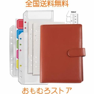 DY.2ten システム手帳 A6 サイズ 手帳リフィル 90枚 横罫 6穴 メモリフィル メモ帳 ノート 6穴リング バインダー ルーズリーフ 合皮 PUレ