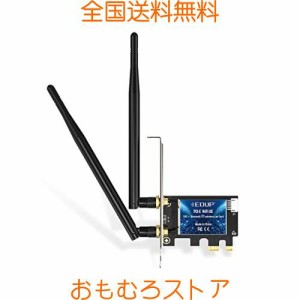 EDUP WiFi 6E PCIe 無線LANカード AX5400Mbps WiFi 6 Bluetooth 5.2 AX210モジュー PCI-Express 無線LANアダプタWindows10、11 64bit対応