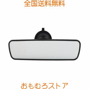 ledmomo 車ルームミラー バックミラー 吸盤ミラー 吸盤式 平面鏡 角度自由調整 広角 大視野 死角対策 飛散防止