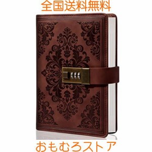 鍵付きノート アンティーク 鍵付き日記帳 北欧 詰め替え可能 日記帳 鍵付き おしゃれ b6 男の子 女の子 鍵付き日記 100gの厚い用紙 レザ