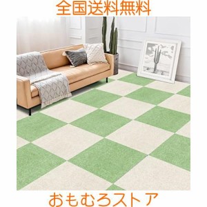 ジョイントマット タイルカーペット 夏用大判 HUIJIE フローリング カーペット 30x30 (約1.5畳) 30枚セット パズルマット 防音 消臭 洗え