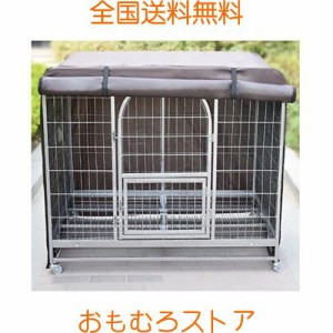 Yurika ペットサークルカバー 犬 ケージカバー 夏 屋内 屋外用 犬猫用 防音/防寒/防風/防日カバー 取り付け簡単 折りたたみ 収納便利 ペ