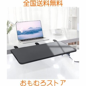 デスクエクステンダー 超安定 3つのクランプをアップグレード： WiViVi 25*65cm 折り畳み式 デスク 拡張 クランプ 後付け キーボード ト