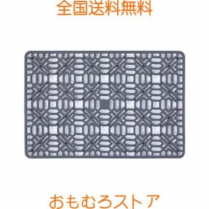 Toski シンクマット シリコン 断熱マット 滑り止め 乾燥マット プレートホルダー 排水 耐熱 流し 保護 調理台 シンク 食卓 抗菌 耐熱温度