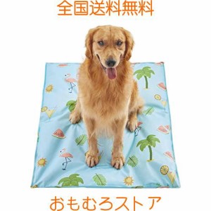 Norvy ペット ひんやりマット 大型犬 冷却マット ペットベッド 110×80cm 夏用ひんやりジェルマット 敷きパッド 暑さ対策 犬舎のため 収