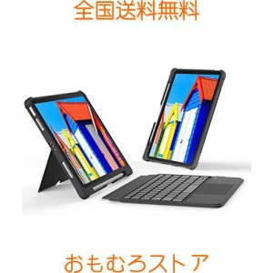 【高級版】ipad第9世代キーボード付きケース 日本語配列 ipad 10.2 ケース キーボード トラックパッド付き iPad air3 キーボード 横も縦