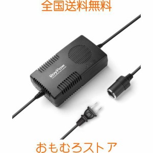 RoyPow AC DC 変換アダプター コンバーター 120W 最大150W 120V 110V 100V-12V 車用シガーライターソケット 12V 10A DC 電源変圧器