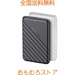 ORICO 2.5インチ HDD ケース USB 3.0接続 SATA ハードディスクケース 9.5mm/7mm SATA HDD SSD 対応 工具不要 UASP対応 ブラック+ホワイト