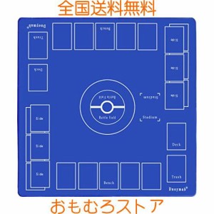 Dnoymab フルサイズ プレイマット に適用する ポケモンカード ゲーム, 厚さ3mm ラバー プレイマット に適用する ポケカ プレイ， 2人用 