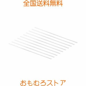 uxcell 3.3 ホウケイ酸ガラス棒 攪拌棒 混合ツール 両端丸型 ラボ キッチン 科学用 250mm長さ 4mm直径 10個