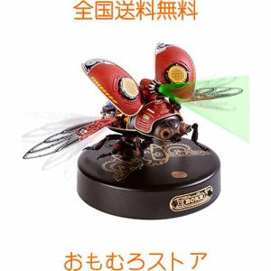 ROBOTIME 立体 パズル 3D メタル パズルモデル DIY金属昆虫モデル 機巧次元 偵察ビートル プラモデル スチームパンク 昆虫動物モデル？機