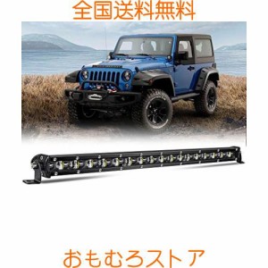 LEDライトバー 車 20インチ 90W 6500K 12000LM 薄型 LEDワークライト 6Dレンズライトカップ led作業灯 12V/24V ライトバー led IP68防水L