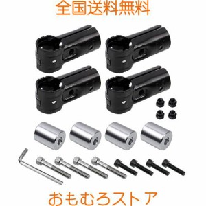 Kiload アルミ製ルームベアリングロッドブラケット車用ルーフキャリアバー用イレクターパイプ取り付けアタッチメント，NVANハイゼットカ