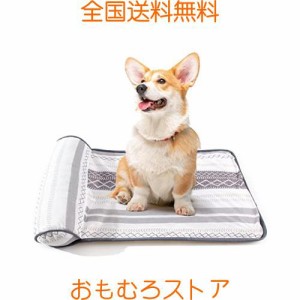 Peto-Raifu ペットマット 猫 犬用 枕付きマット 接触冷感 ペットベッド ペットシーツ ペット敷きパッド ペットごろ寝マット ソフトクール