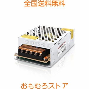 スイッチング電源 AC DC12V コンバーター 安定化電源 12V 電源装置 直流 変換器 変圧器 電源スイッチ 安全保護 回路 装置 (12V 5A)