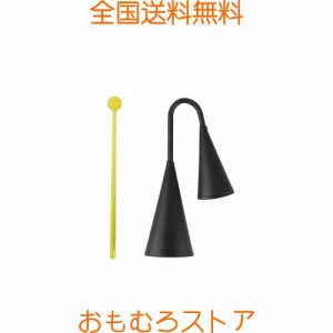 2個セットアゴゴベル サンバ 打楽器 楽器 パーカッション、演奏または装飾用のストライカー付き楽器カウベルメタル (M(26.5*7.3cm))