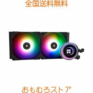 Thermalright Frozen Notte 240 BLACK ARGB 水冷CPUクーラー、240ブラックCPUクーラー仕様、ダブルPWMファン、S-FDB V2ベアリング、AMD/A