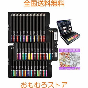 Roleness 色鉛筆 72色 油性 子供 大人の塗り絵 色鉛筆セット プロ油性色鉛筆 柔らかい芯 いろえんぴつ プレゼント 塗り絵 消しゴム 鉛筆