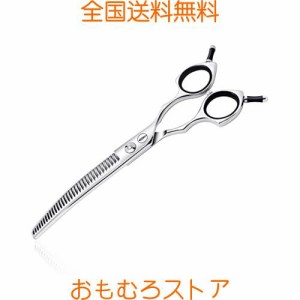 HASHIMOTOカーブドチャンカーズシザー、犬用カーブドチャンカーズシザー、猫用カーブドチャンカーズシザー、33歯、7.0インチ