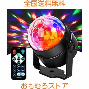 JYX ミラーボール ディスコライト ステージライト LED ポータブル 7色 リモコン付き パーティー KTV カラオケ クラブ バー照明用ライト