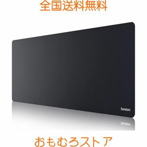 Senetem マウスパッド 超大型 薄型 マウスパッド ゲーミング キーボードパッド マウス パット おしゃれ 900×400mm 滑り止め レーザー＆