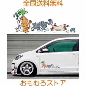 EXCEREY 大きい 60*24cm ファッション猫の車のステッカー かわいい猫の車のステッカー 面白い猫のステッカー 車のパーソナライズされたク