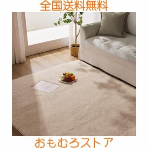 Topfinel カーペット 1畳 120x160cm 無地 カーキ 滑り止め 極厚 カーペット クリーナー 付き 防音カーペット ラグ カーペット 北欧