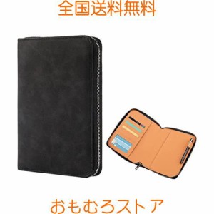 ノートカバー 手帳カバー, BetterJonny A5 ファスナー定期刊行物ノートカバー YKKファスナー付き PUレザー スケジュール帳カバー手縫い 