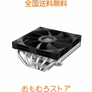 DeepCool AN600 ロープロファイル CPU クーラー高性能、6 銅製ヒートパイプ、180 ワット TDP 、高さ 67 mm、スリム 120 mm PWM FDB ファ