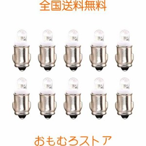 Aoling BA7S 12V、BA7S LED 24V、50LM 電球色、BA7S LED、BA7S 電球、BA7S ホワイト マイナスアース LED電球 車内計器 警告灯交換バルブ 