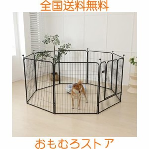 Shinyever ペットサークル 大型犬 ゲージ 幅150*奥行150*高100cm 犬 ゲージ 犬 サークル 中型犬 大型犬用ゲージ ペットケージ 組立簡単 