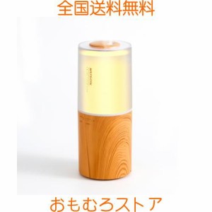 MUSON 加湿器 卓上 アロマディフューザー 超音波式 小型 加湿器 80ML アロマ対応 車載 静音 空焚き防止 コンパクト LEDライト 上部給水 