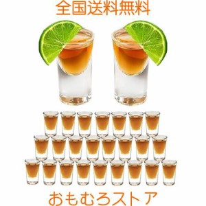 ショットグラス24個- 15ml KTV ナイトクラブ クリアショットグラスウィスキーグラスセット クリアグラス ヘビーベースウイスキー テキー