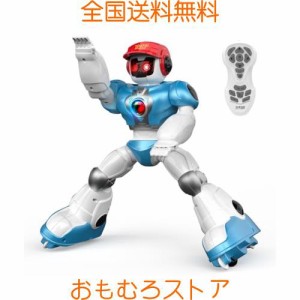 DEERC ロボット おもちゃ 子供 電動ロボット ラジコン 男の子 多機能 ダンスロボット クリスマス プレゼント プログラム可能 英語会話機