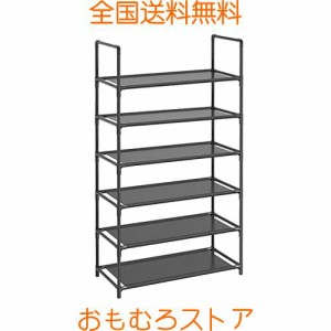 Whatafit シューズラック 6段 幅60×奥行28×高さ105cm 収納 靴置き 分割可能 スリム 靴箱 下駄箱 靴入れ 省スペース玄関 大容量 簡単 組