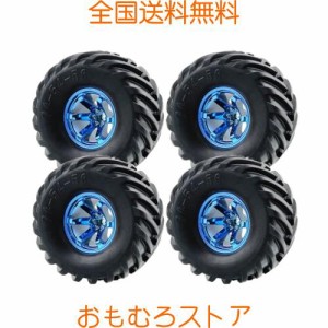 Absdefen 4本1組 1/10 RCカー ラジコン オフロード モンスタートラック ビッグタイヤ系 4WD 2WD 四駆 兼用 タイヤセット 直径129？（スパ