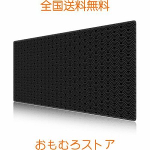 iCasso マウスパッド ゲーミング 大型 北欧風柄 デスクマット90x40cm 耐水性 清潔しやすい 滑り止め ゴムベースデスクマット 仕事 ゲーム