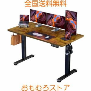 ErGear 電動 昇降式デスク スタンディングデスク オフィスワークテーブル 幅140cm 耐荷重80kg 高さメモリー機能 上下自動昇降 衝突検知 