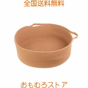 HTB ペットベッド 猫ベッド ちぐら型 爪とぎ ペットハウス 45cm Lサイズ 犬 猫用 ベッド 円形 かわいい 丸型 フレーム 四季兼用 (ベージ