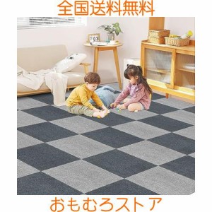 【Amazon 限定ブランド】タイルマット【12枚入】30×30cm 薄さ4mm 防音 保護 フローリング マット ペット対応 ずれない Bolinker タイル