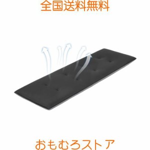 Shinnwa 竹炭入り 高反発 長座布団 除湿 消臭 お尻が痛くならない クッション 超通気 メッシュカバー 蒸れない 長方形 3人掛け ソファパ