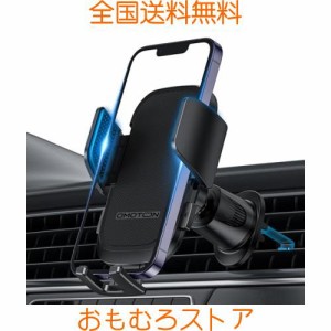 OMOTON スマホホルダー 車 スマホスタンド 車用 携帯ホルダー エアコン 吹き出し口 車載スマホホルダー 取付簡単 360度調整 片手操作 手