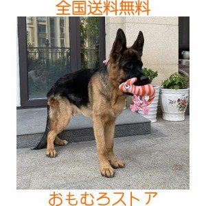 おもちゃ 犬噛むおもちゃ 頑丈 音が鳴る ぬいぐるみ 歯磨き 壊れにくい 引っ張り 運動不足 小型中型大型犬 カメレオン (赤)