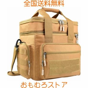 EIING クーラーボックス 二つ折り断熱ランチバッグ 上下2段 保冷保温バッグお弁当袋 15〜18リットル 小型 軽量 ソフトクーラーボックス 