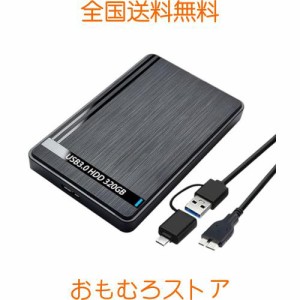 BIGBIGER 外付けHDD 500G USB3.0 Type C HDD 2in1外付け ハードディスク 2.5インチ機械式ハードドライブ 超薄型 ポータブルHDD ノートパ