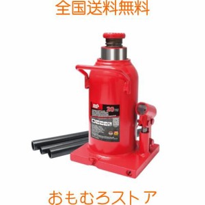 BIG RED ダルマジャッキ ジャッキ 車 油圧ジャッキ 20t 最低位220mm/最高位420mm ジャッキアップ 車用 ボトルジャッキ スチール製 荷重20