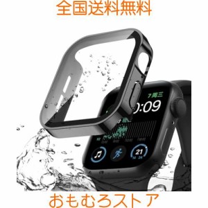 【2024新型】FALSAD Apple Watch カバー 40mm/44mm 対応 アップルウォッチ Se/Se2/Series6/5/4 保護ケース、新デザイン3D直角エッジ PC+