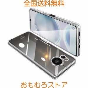 AQUOS sense8 ケース クリア SH-54D カバー SHG11 透明 スマホケース 全面保護 耐衝撃 軽量 メッキ加工 TPU 薄型 ストラップホール付き 