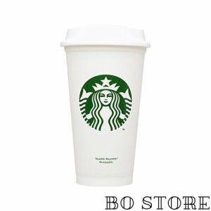 スターバックス プラスティック マグ カップ 16ｏｚ USA 限定 紙コップ風 スタバ プラカップ 白 エコ カップ