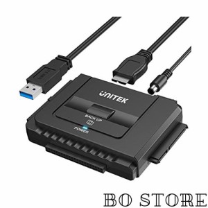 Unitek USB-A IDE SATA 両方対応 USB3.0 交換アダプター 2.5/3.5インチHDD SSD 光学ドライブに対応 コンバータ 最大18TB 5Gbps 12V/2A電
